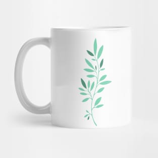 tree branch with leaves Mug